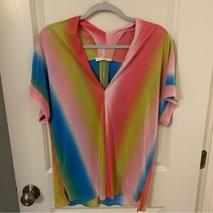 Karlie Vibrant Striped Blouse